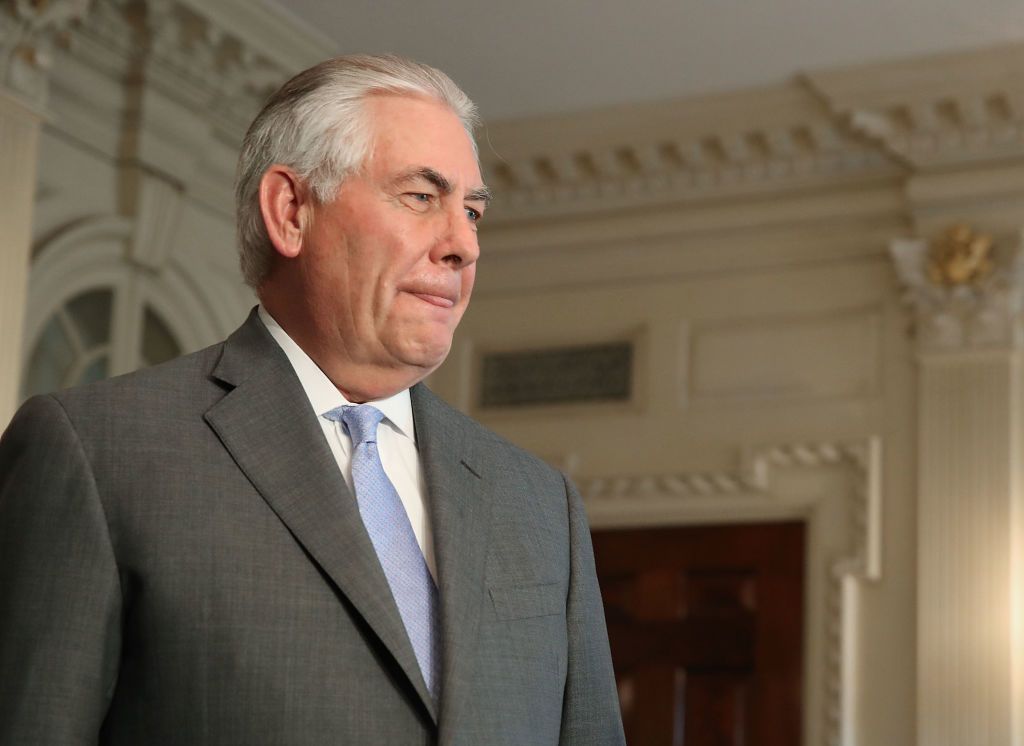 Rex Tillerson, off for Asia