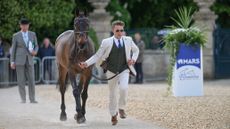 Badminton Horse Trials trot-up pictures &ndash; Simon Grieve trots up Autograf