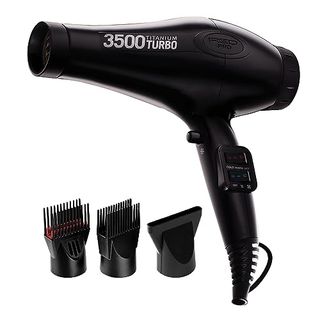 Red Pro Kiss Robin Titanium 3500 Blow Dryer 110 V