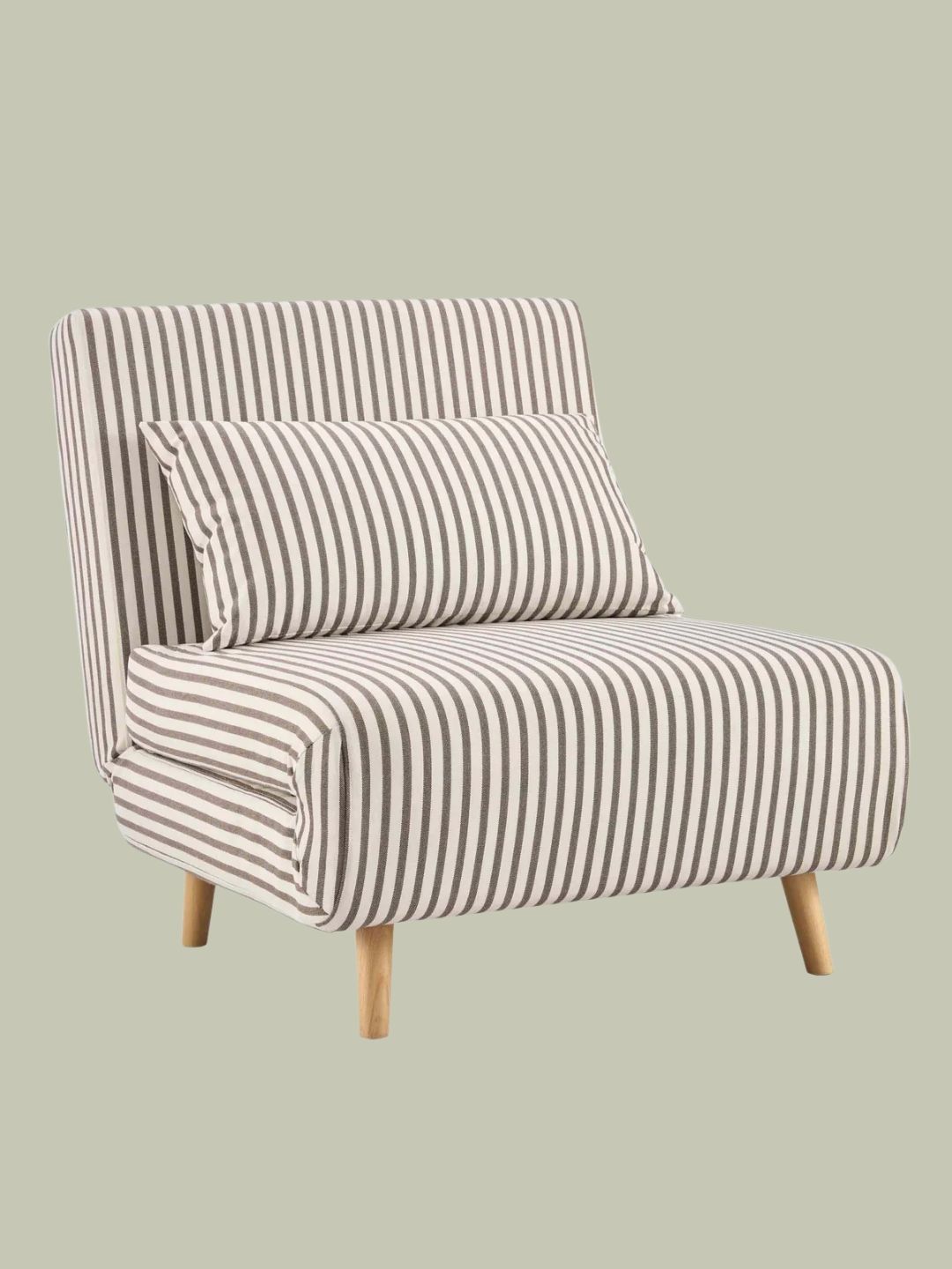 DUSK, Seattle Single Click Clack Sofa Bed - Chocolate Stripe