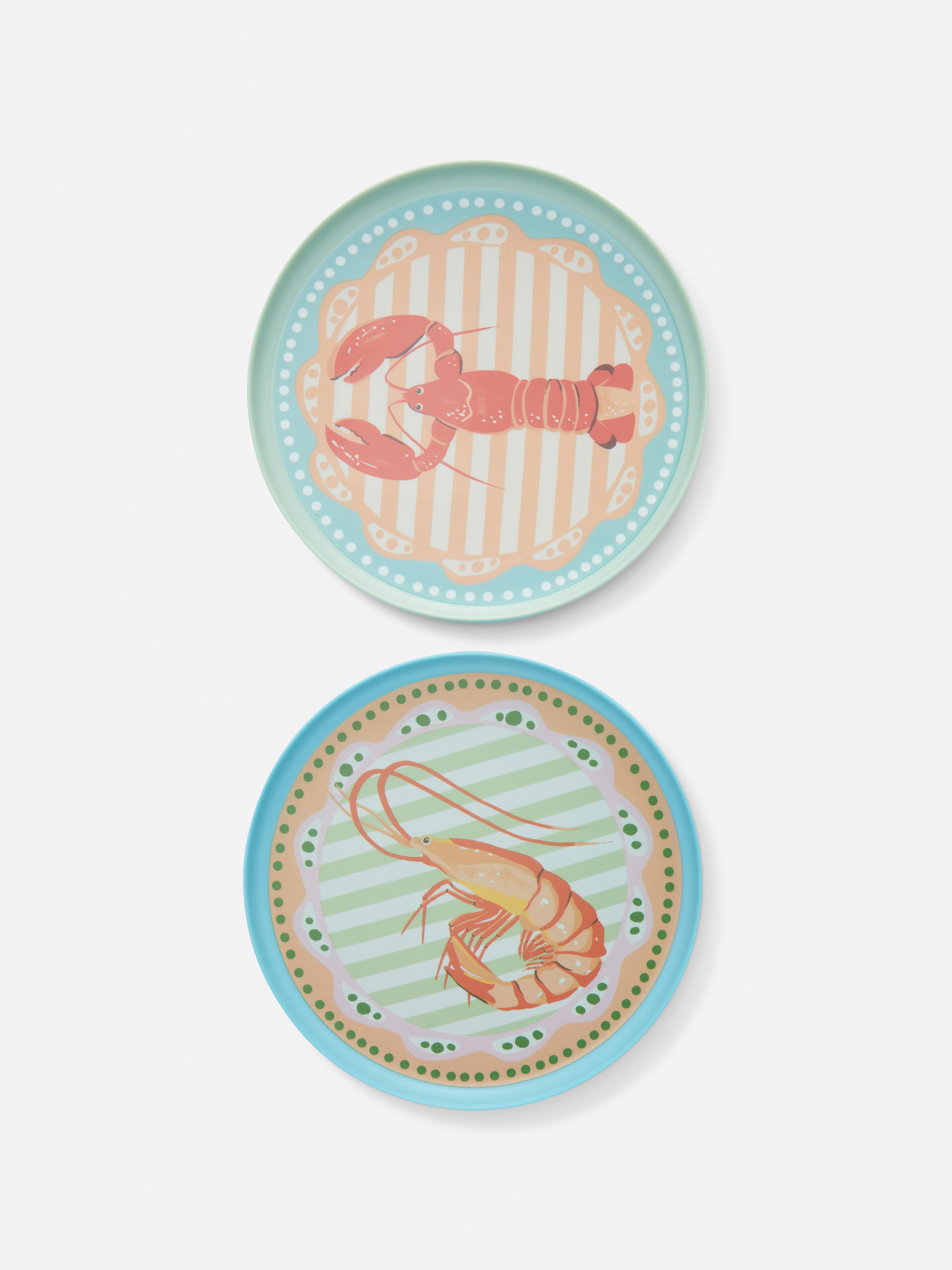 2pk Seafood Side Plates
