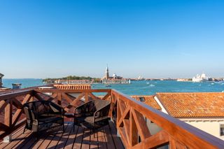 View of Venice from rooftop terrace at Ca’ di Dio hotel
