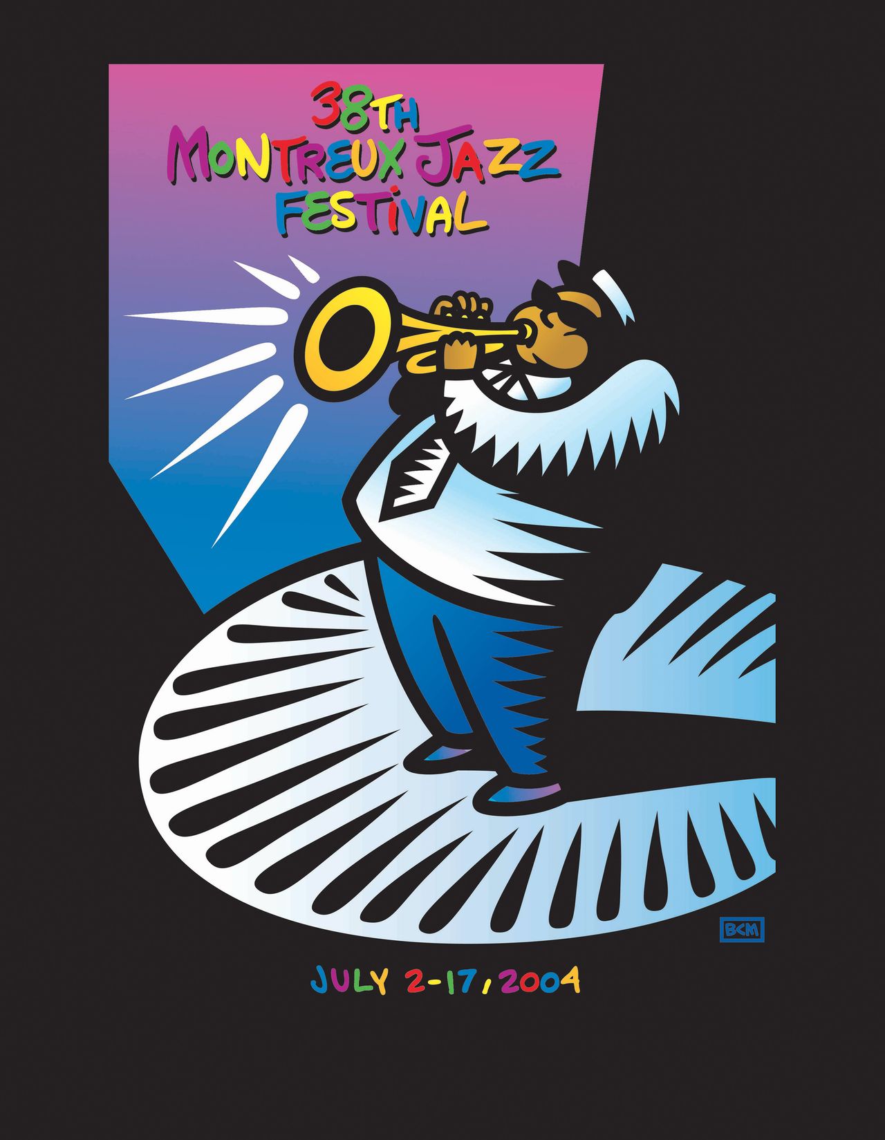 Fondation du Festival de Jazz de Montreux, 2004, artwork by Burton Morris