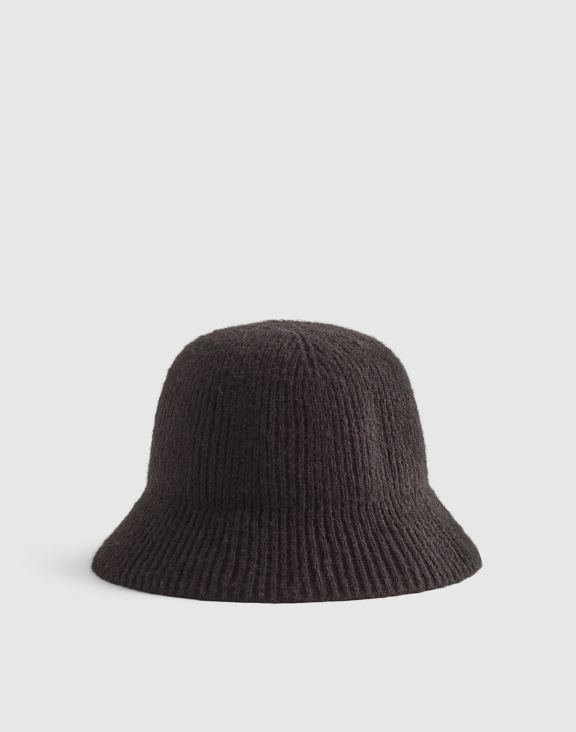 Fuzzy-Knit Bucket Hat