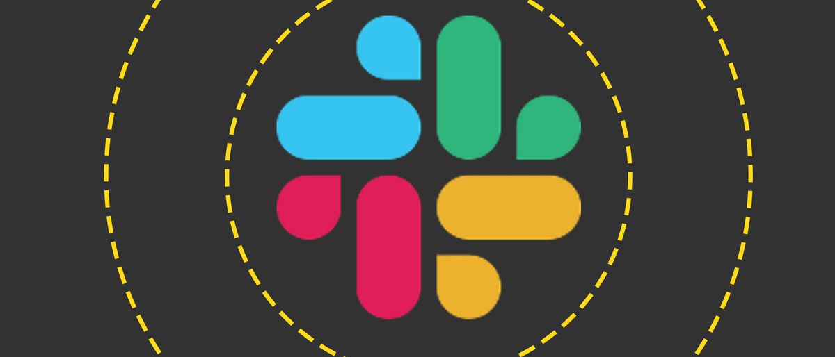 The Slack logo on the ITPro background