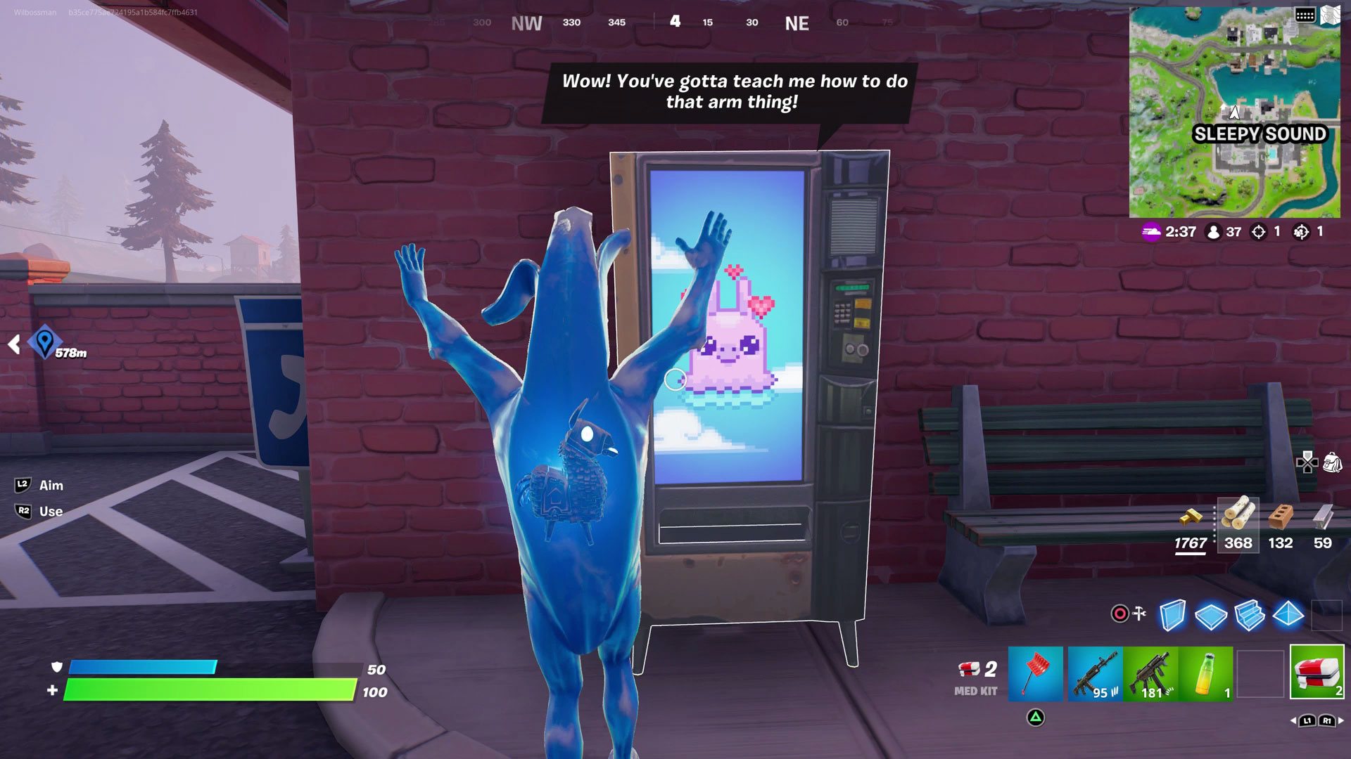 Fortnite vending machines locations dance for Llana