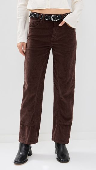 Free People Risk Taker Corduroy Straight Jeans