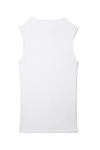 Everlane The Luxe Micro-Rib Funnel-Neck Tank