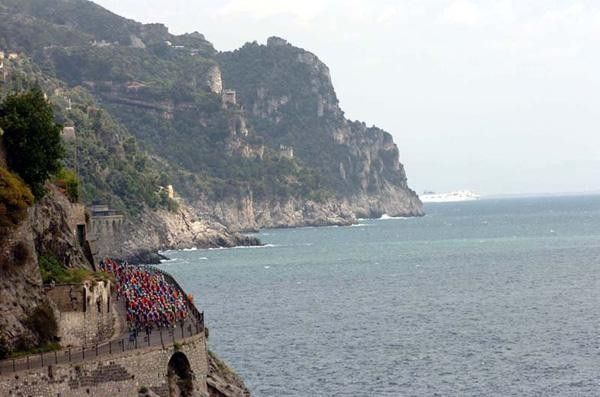 Riders enjoyed the view for the first hour of racing.