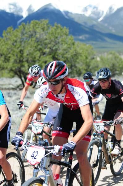 Colin Cares (Kenda/Felt) racing to fourth place today.