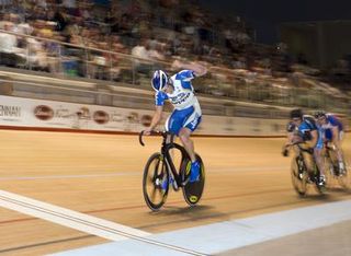 Young Victorian Ben Sanders wins the Austral Wheelrace in Melbourne.