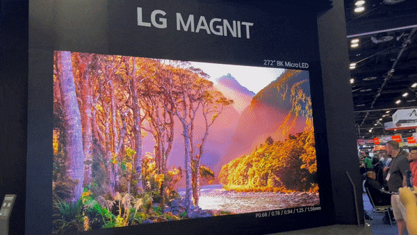 The LG MicroLED at InfoComm 2023.
