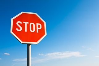 Stop sign - stock photo