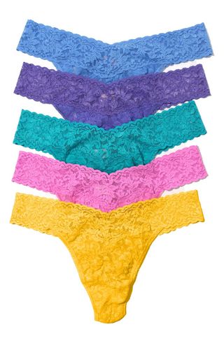 Holiday Assorted 5-Pack Original Rise Thongs