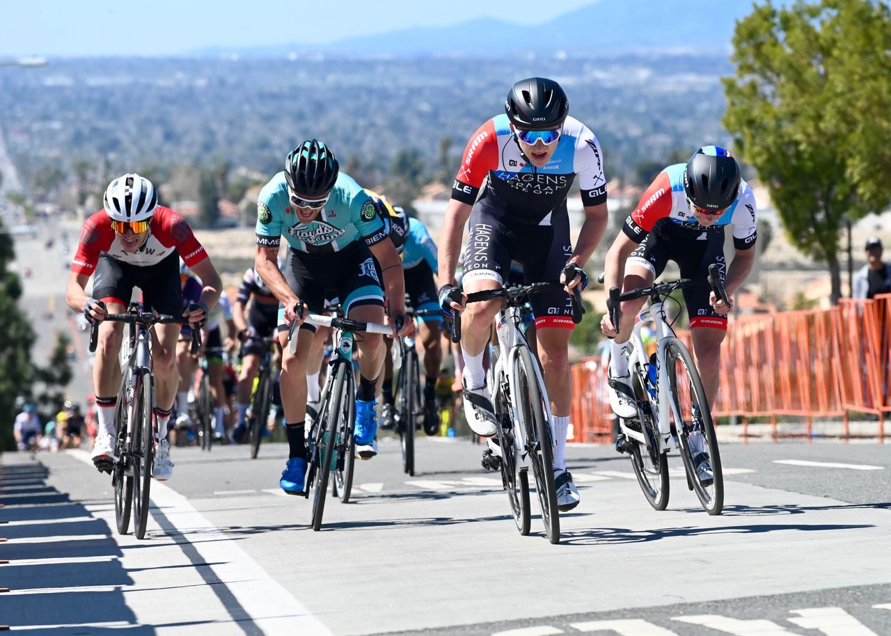 Kevin Vermaerke wins stage 2 at the Redlands Bicycle Classic