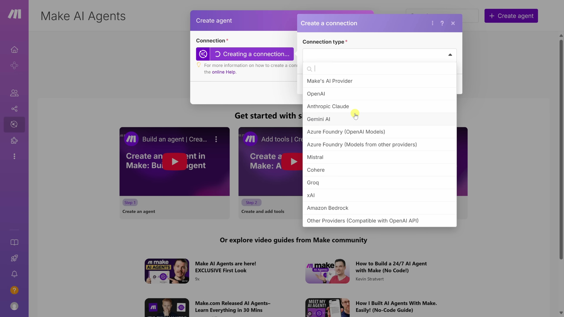 An image of the Make UI