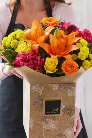 Interflora Brights Hand-tied Bouquet - best flower delivery services