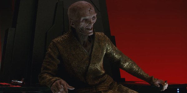 Supreme Leader Snoke in Star Wars: The Last Jedi