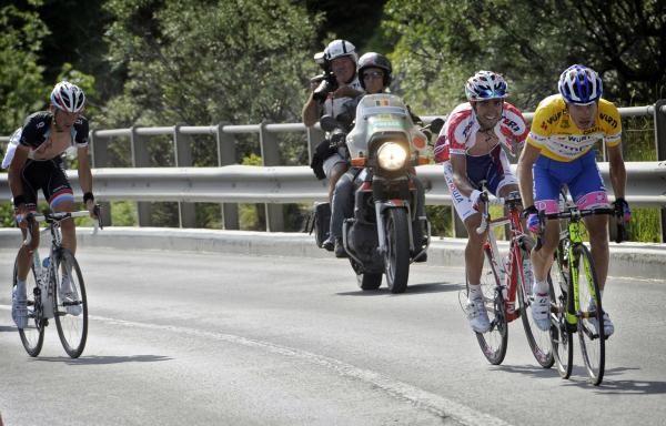 Cunego managed to drop Schleck in the final kilometres