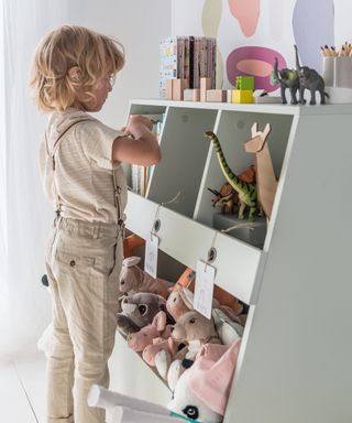 Toy storage ideas: Vox Tuli Bookcase & Toy Storage in Pastel Green by Cuckooland