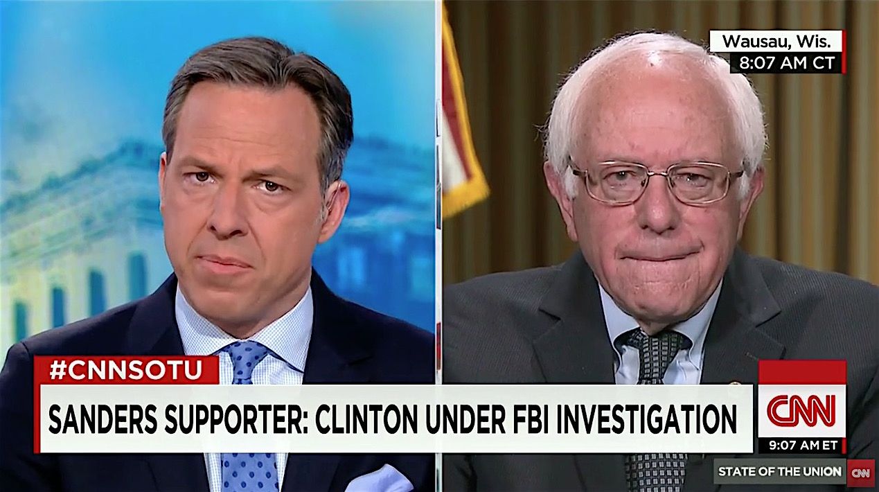 Jane Sanders does her family&amp;#039;s tax returns, Bernie Sanders tells Jake Tapper