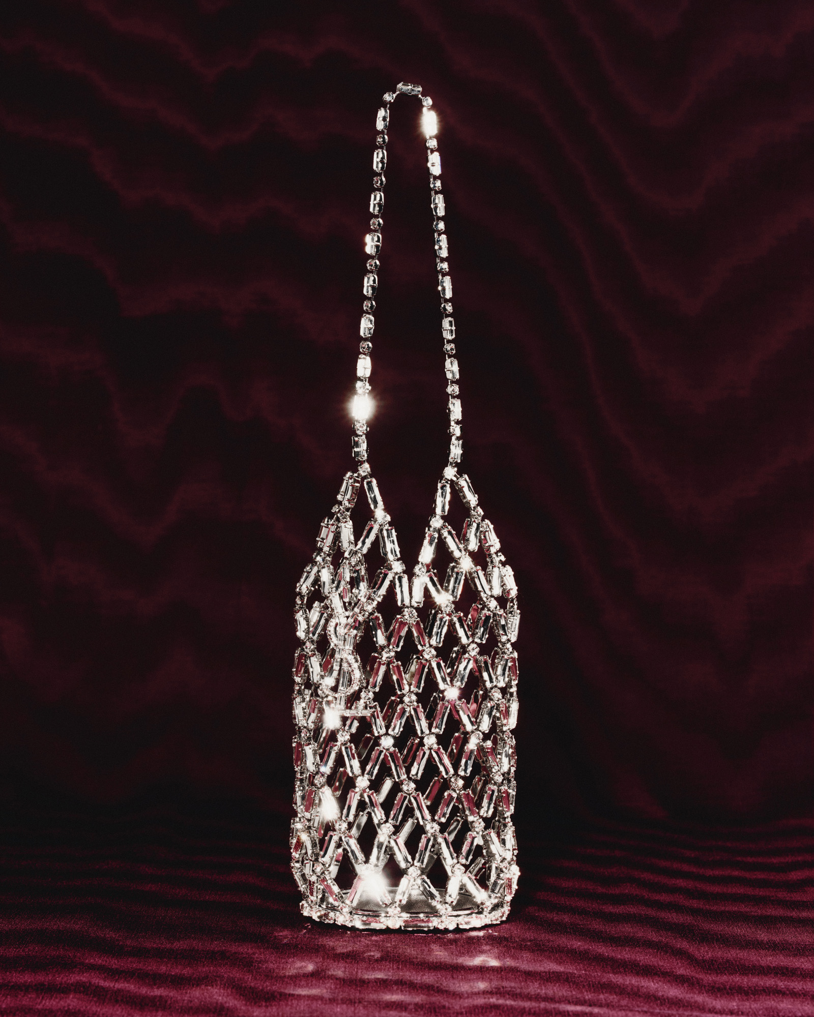 Saint Laurent by Anthony Vaccarello crystal bag