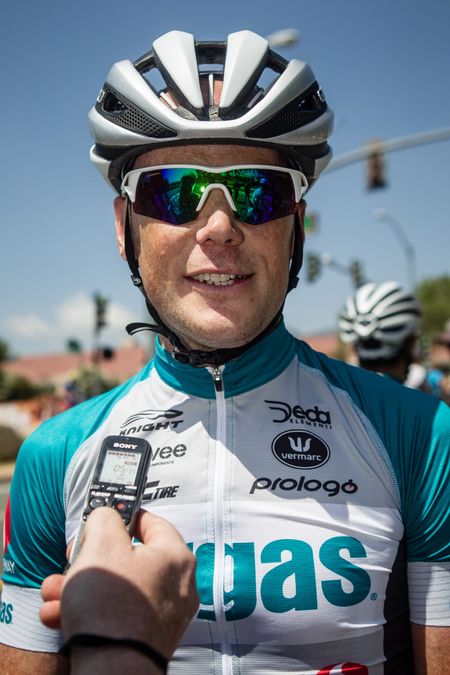 Chris Horner (Airgas) happy to be racing.