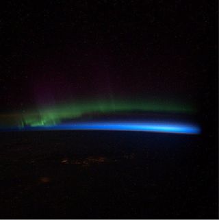 Aurora Seen from the ISS Instagram Photo