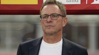 Austria head coach Ralf Rangnick during the UEFA EURO 2024 qualifying round group J match between Austria and Sweden at Ernst Happel Stadion on June 20, 2023 in Vienna, Austria.
