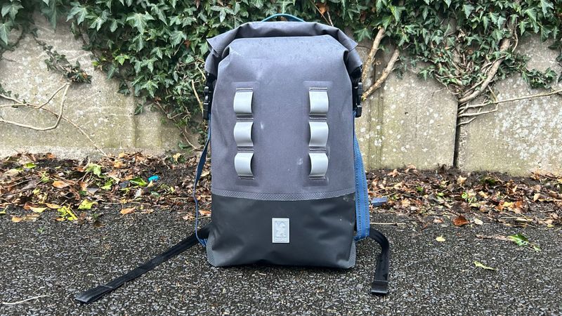 chrome cycling backpack
