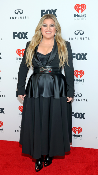 Kelly Clarkson attends the 2023 iHeartRadio Music Awards at Dolby Theatre on March 27, 2023 in Hollywood, California