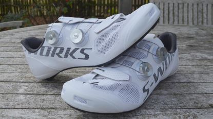 Image shows Specialized S-Works 7 Vent Road shoes.