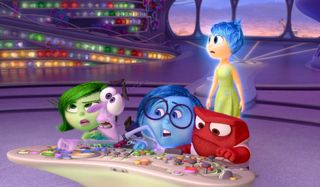 Inside Out emotions at the control panel