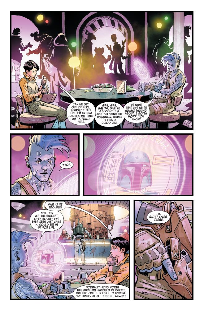 Boba Fett gets more than he bargained for in the new Marvel comics series "Star Wars: War of the Bounty Hunters."