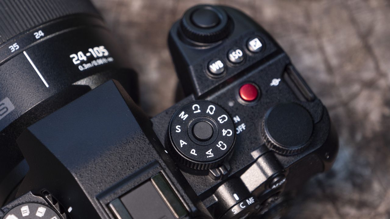 Panasonic Lumix S1 II mirrorless camera's shooting mode dial