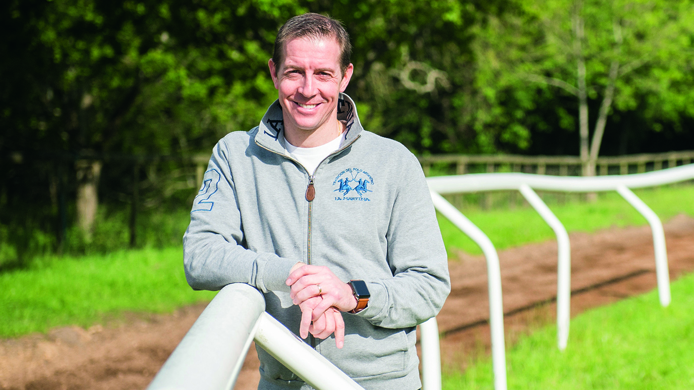Jim Crowley at home with family