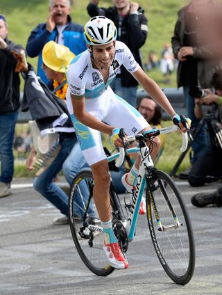 Fabio Aru on stage nineteen of the 2014 Giro d'Italia