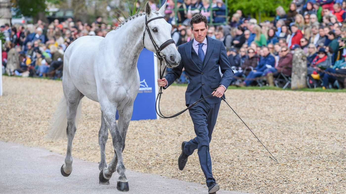 Badminton Horse Trials trot-up Hector Payne