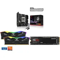 ASUS / T-Force / Samsung ROG Strix B650E-I / Delta RGB (16GB) / 990 PRO (1TB) ASUS / T-Force / Samsung ROG Strix B650E-I / Delta RGB (16GB) / 990 PRO (1TB)