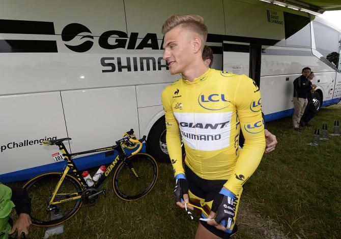 Marcel Kittel in yellow before the start