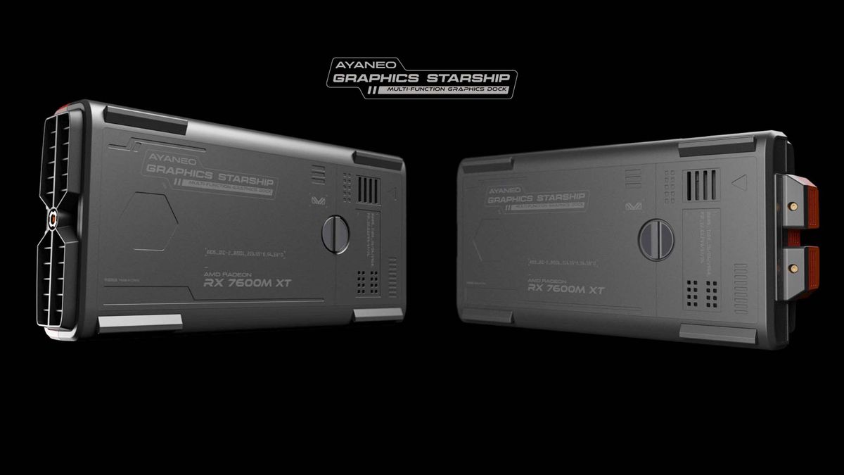 AYANEO Graphics Starship dock backside.