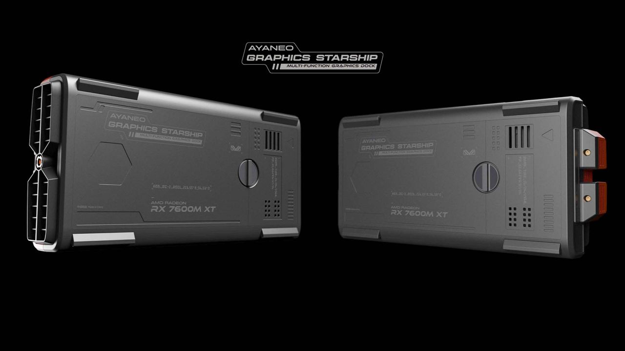 AYANEO Graphics Starship dock backside.