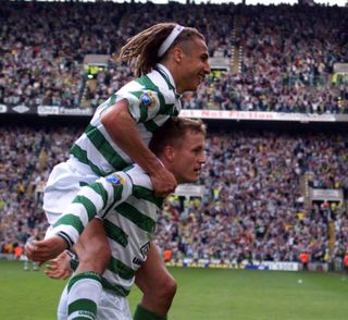 Celtic/St Johnstone Larsson/Brattback