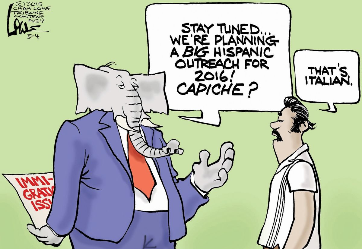 Political cartoon U.S. GOP immigration | The Week