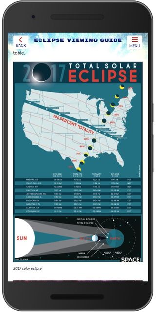 The Eclipse Safari mobile app features an interactive eclipse map, up-to-date eclipse news and many more features.