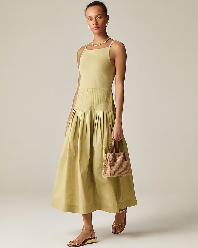 Pintuck Mixy Dress
