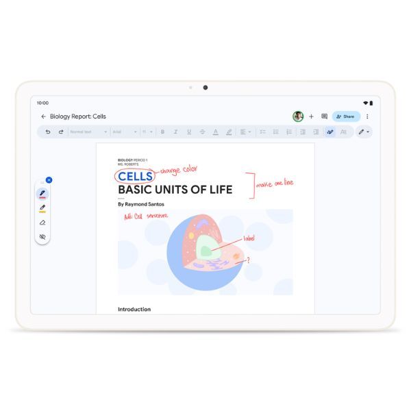 Google Docs annotations feature