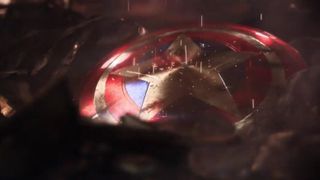 A still from 'The Avengers Project' teaser, showing Captain America's shield.