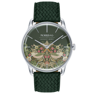 Fennel silver strawberry thief watch, £209, Morris & Co. x August Berg