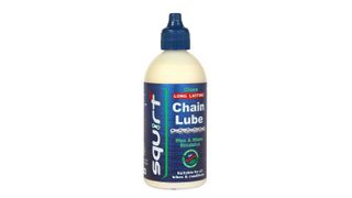 Packaging of Squirt's Chain lube which is one of the best chain lubes for bikes